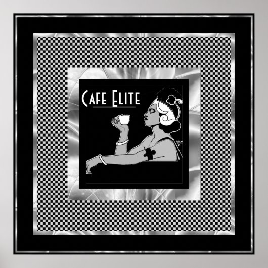 Poster Vintages Café Elite (Vorne)