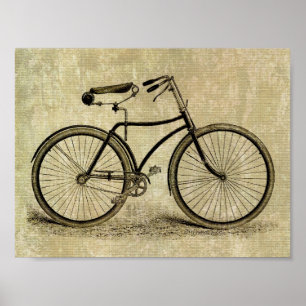 Poster: Vintages Fahrrad Poster