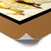 Poster Vintages Theater Tanzmädchen (Ecke)