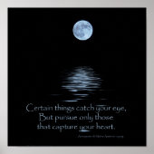 POSTER, Vollmond und Indianerisches Sprichwort Poster (Vorne)