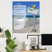 Poster vom Beach Wedding Menu (Heimbüro)