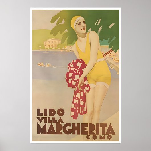Poster vom Comer See Italien Reise Kunst Villa Mar (Vorne)