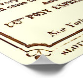 Poster vom Pony Express: Amerikanische Geschichte (Ecke)