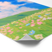 Poster vom Wildblumenfeld (Ecke)