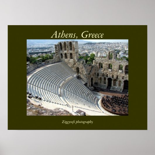 Poster von Athen, Griechenland (Vorne)