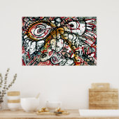 Poster "Von Außerirdischen entführt" (Küche)