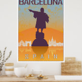 Poster von Barcelona (Küche)