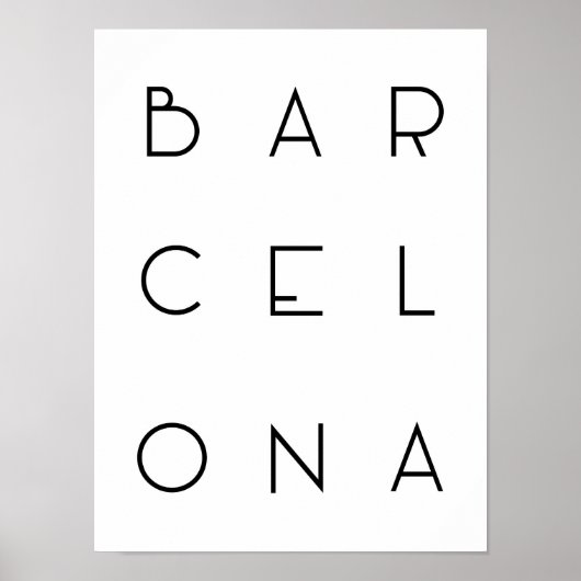 Poster von Barcelona (Vorne)