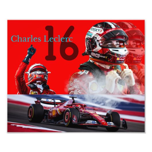 Poster von Charles Leclerc (Vorne)