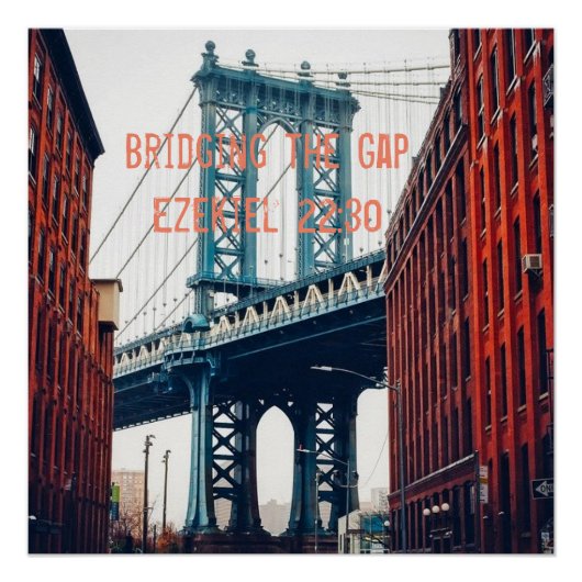 Poster von George Washington Bridge NYC (Vorderseite)