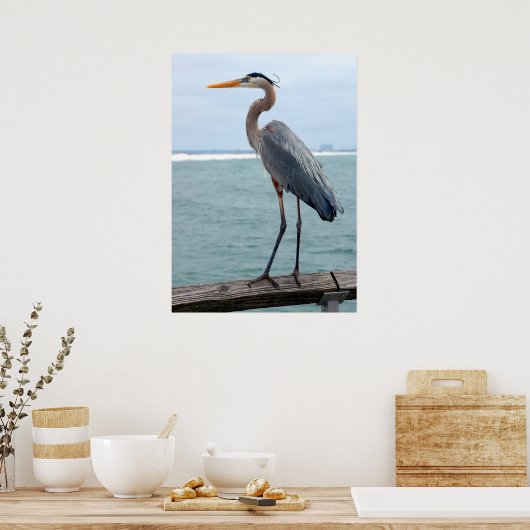 Poster von Great Blue Heron (Küche)