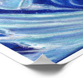 Poster von Icy Blue Dragon von Renee Lavoie (Ecke)