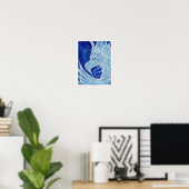 Poster von Icy Blue Dragon von Renee Lavoie (Heimbüro)