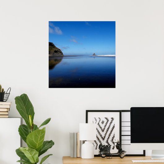 Poster von Karekare Beach (Heimbüro)