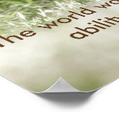 Poster von Labrador Puppy mit inspirierendem Zitat (Ecke)