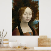 Poster von Leonardo da Vincis Ginevra de´ Benci (Küche)