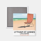 Poster von Lytham St Annes Lancashire Magnet (Vorderseite/Rückseite)