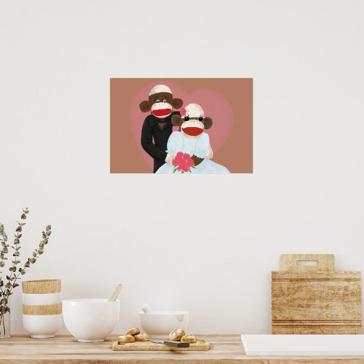 Poster von Monkey Wedding (Bowty & Violet) (Küche)