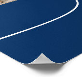 Poster von Multi Foto Navy Blue Graduation Party (Ecke)