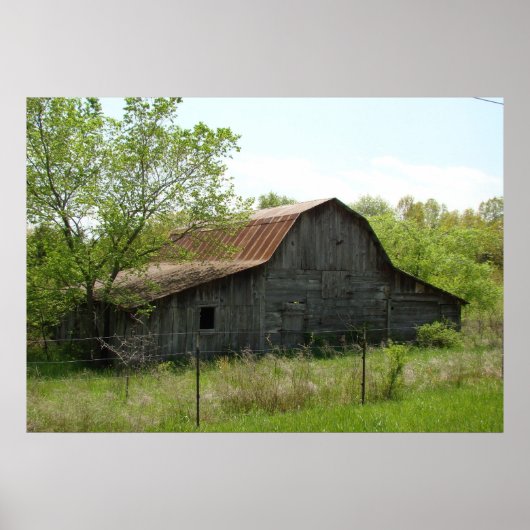 Poster von Oxford, Arkansas Barn (Vorne)