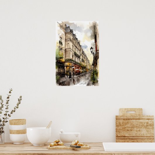 Poster von Paris (Küche)