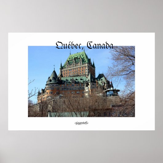 Poster von Québec, Quebec, Kanada (Vorne)