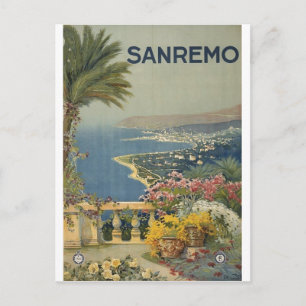 Poster von Sanremo 1920 Postkarte
