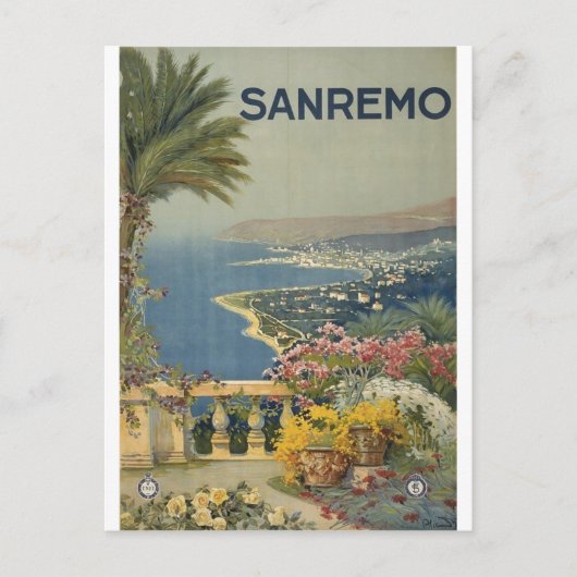 Poster von Sanremo 1920 Postkarte (Vorderseite)