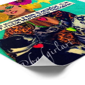 Poster von schlechter Mädchenkunst (Ecke)