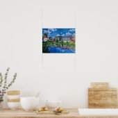 Poster von See und Landschaft (Küche)