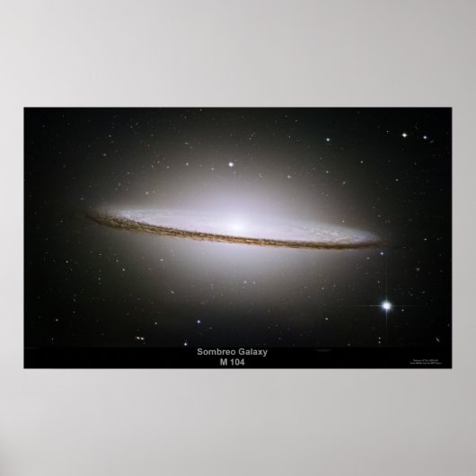 Poster von Sombrero Galaxy (M104) (Vorne)