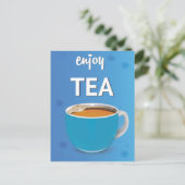 Poster von Tea Vintage Postkarte (Stehend Vorderseite)