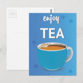 Poster von Tea Vintage Postkarte (Vorne/Hinten)