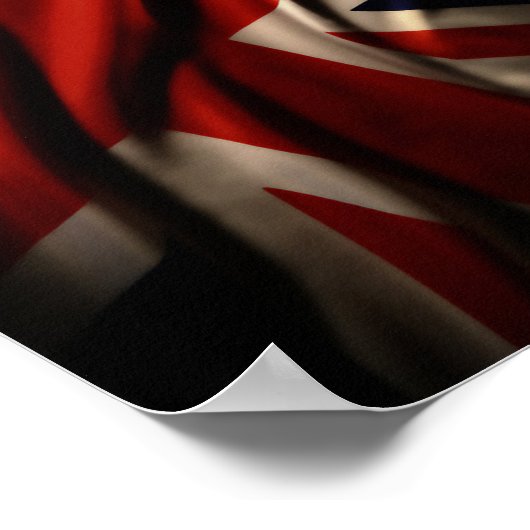 Poster von Union Jack (Ecke)