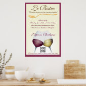 Poster Vorlage Feines Essen Französisch (Küche)