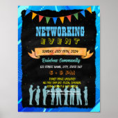 Poster-Vorlage für das Networking-Ereignis-Flyer Poster (Vorne)