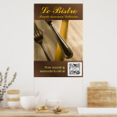 Poster Vorlage Le Bistro (Küche)