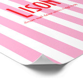 Poster Vorname Riviera Rose (Ecke)