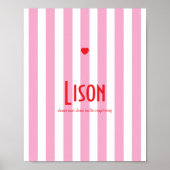 Poster Vorname Riviera Rose (Vorne)