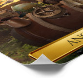 Poster Voyage to Fantasy - Hot Air Ballon (Ecke)