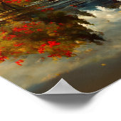 Poster wall Art - Herbstszene am See (Ecke)