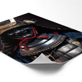 Poster Wand Kunstkarte Drucken Samurai Ninja (Ecke)