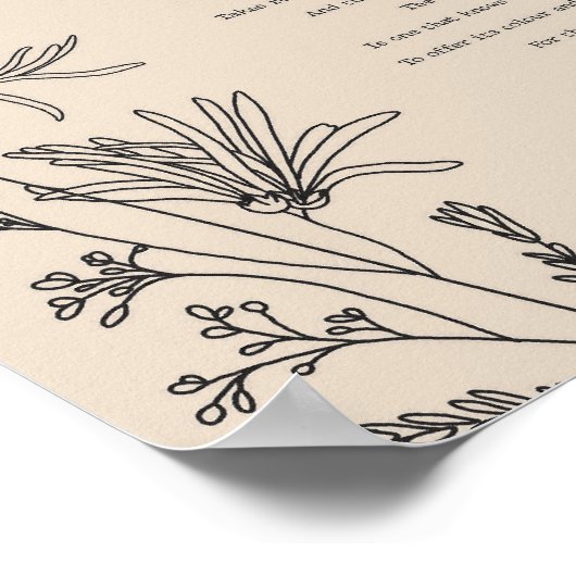 Poster-Wanddekor Poster (Ecke)