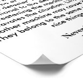 Poster - Warnung zum Zusammenbruch der Maschine (Ecke)