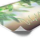 Poster - Waschen Sie Ihre Palmen (Ecke)