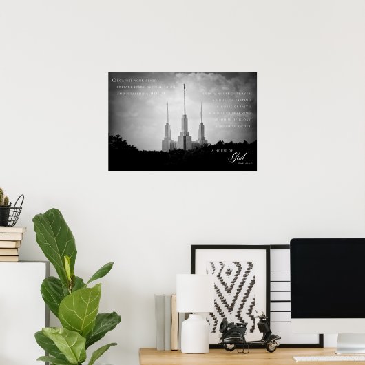 Poster - Washington DC LDS Tempel 3 (Heimbüro)