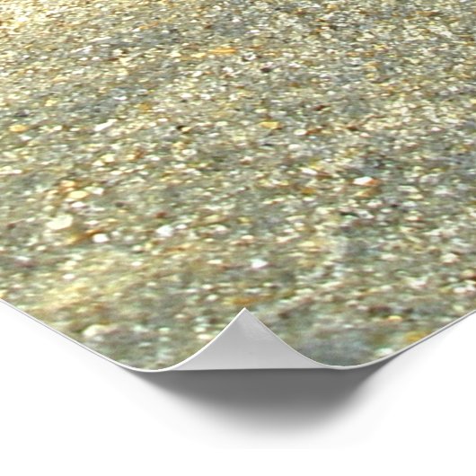 Poster Wave-Washed-Muschel (Ecke)