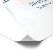 Póster Wedding Love Memory reserviert Sitzplatz Lo Poster (Ecke)