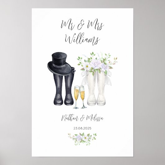 Poster Wedding Welly Boots (Vorne)