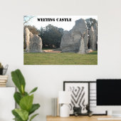 Poster Weeting Castle Weeting Norfolk England (Heimbüro)